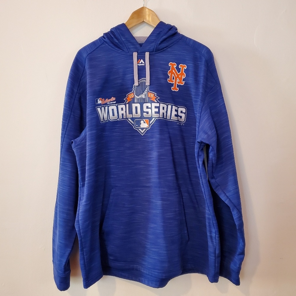 Majestic Royal New York METS Thermabase Hoodie XL